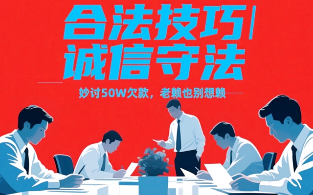 妙讨50W欠款，老赖也别想赖